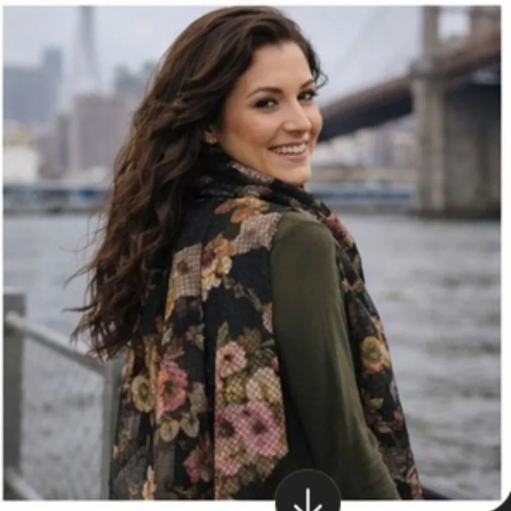🖤 Sheer Floral Patchwork Scarf | Romantic & Lightweight